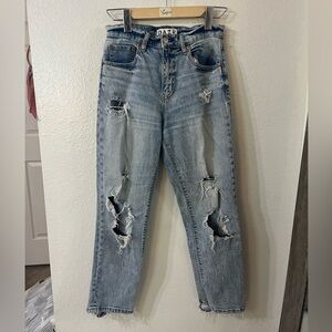 Light Blue Daze Distressed Women's Jeans